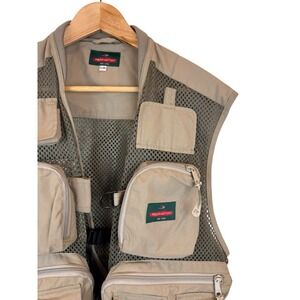Redington‎ First Run Vented Fishing Vest Men L/XL Multiple Pockets Fly Patch